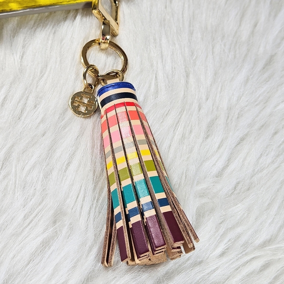 Tory Burch Yellow Pebbled Leather Crossbody Bag - Picture 6 of 6